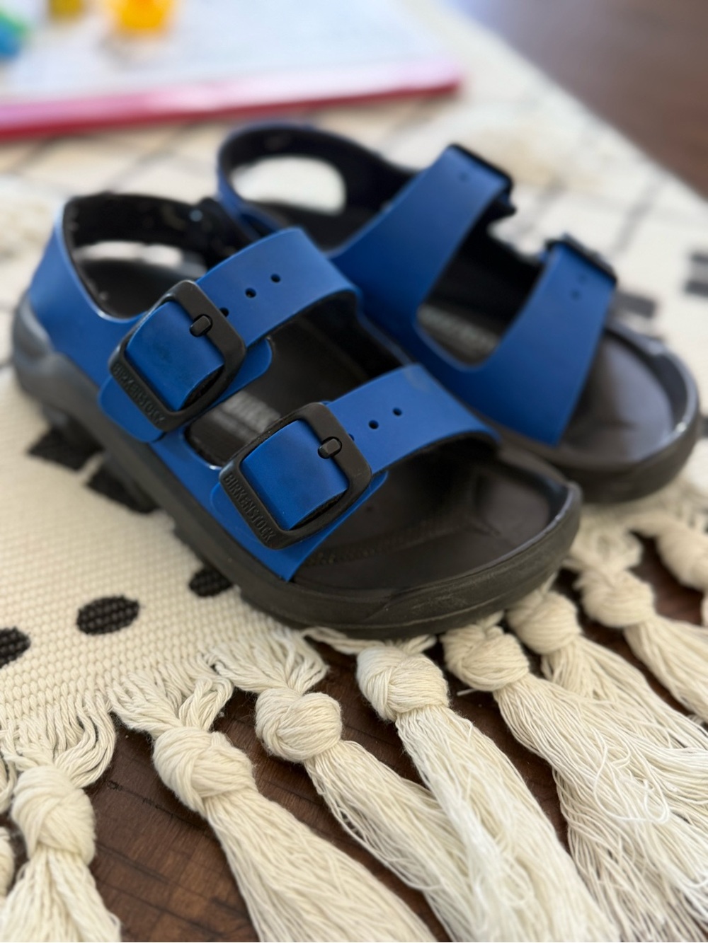 Birkenstock Kids Royal Blue Two-Buckle Sandals